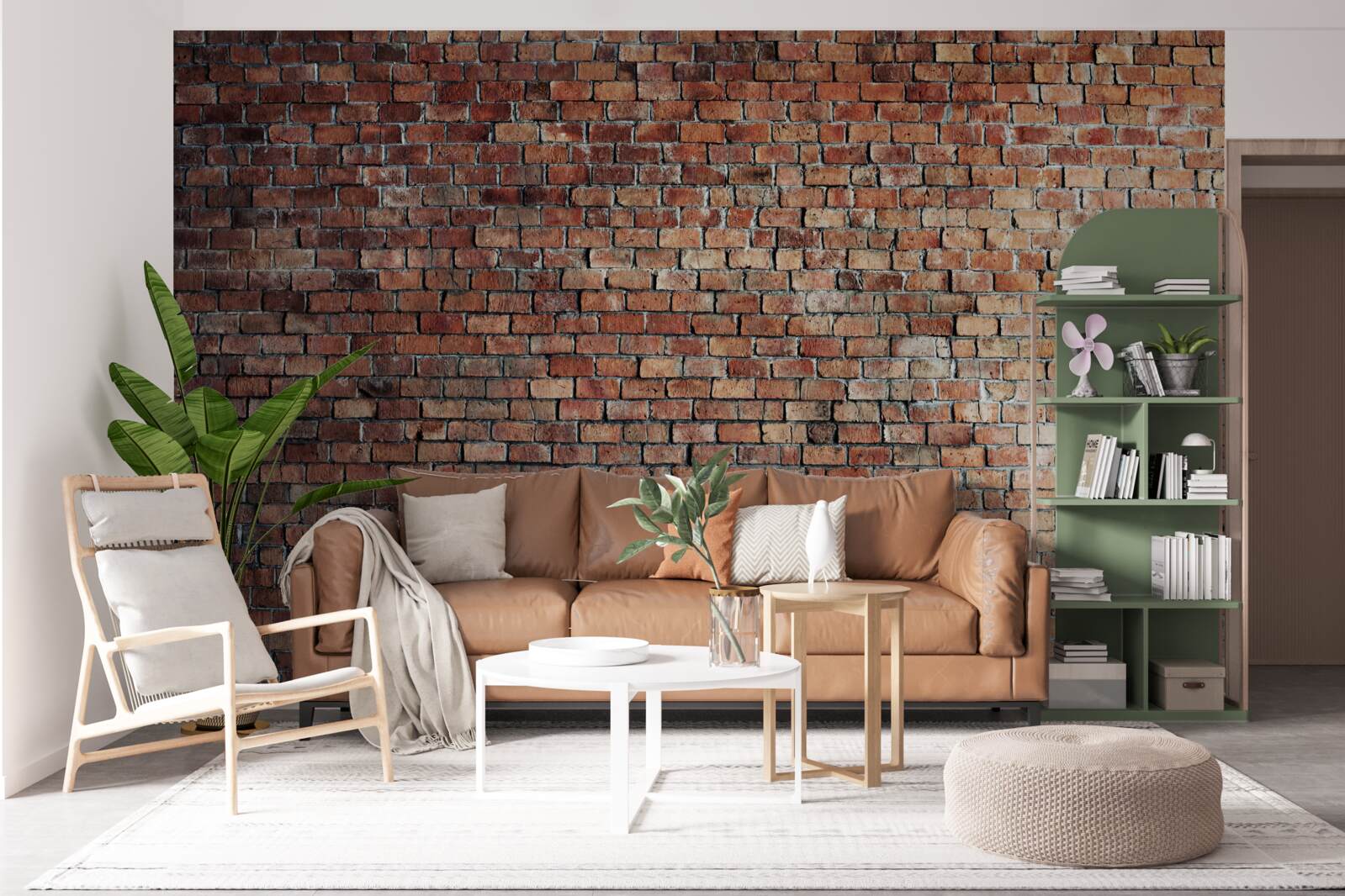 Papier peint vieux mur de briques