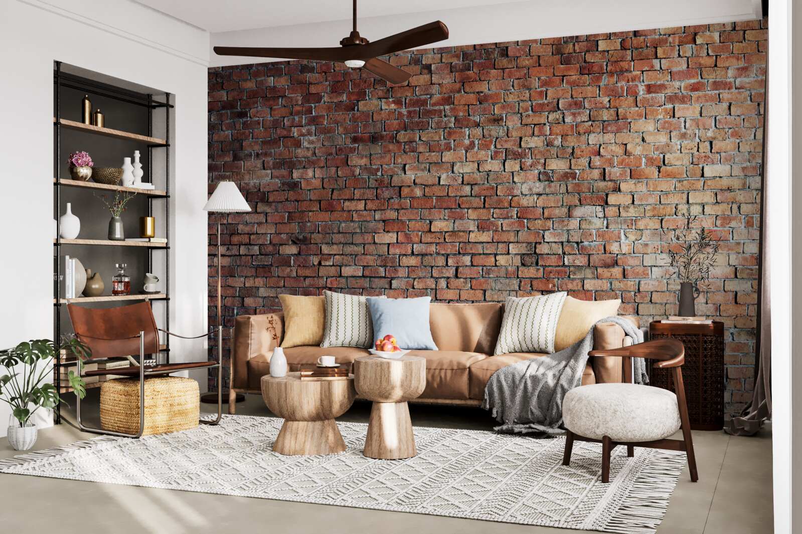 Papier peint vieux mur de briques