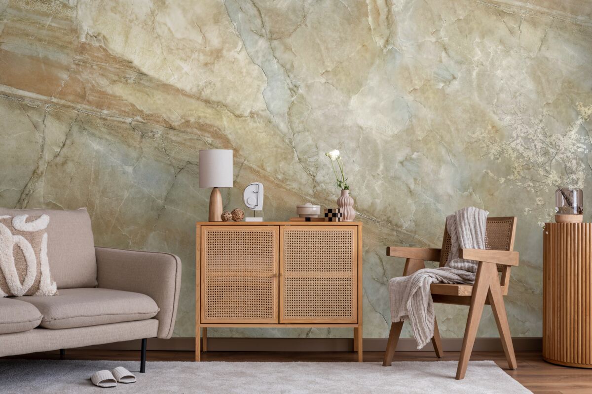 Papier peint reflet du ciel étoilé dans l'eau