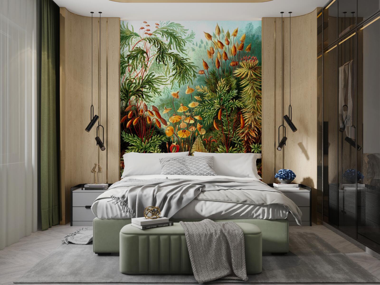 Papier peint des nuances étonnantes de forêt tropicale