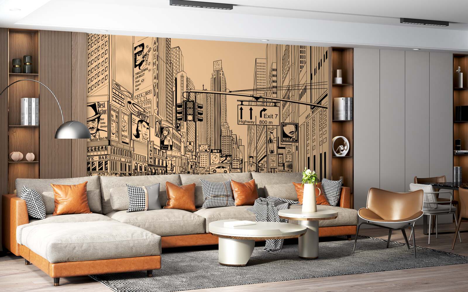 Papier peint dessin au crayon sur papier