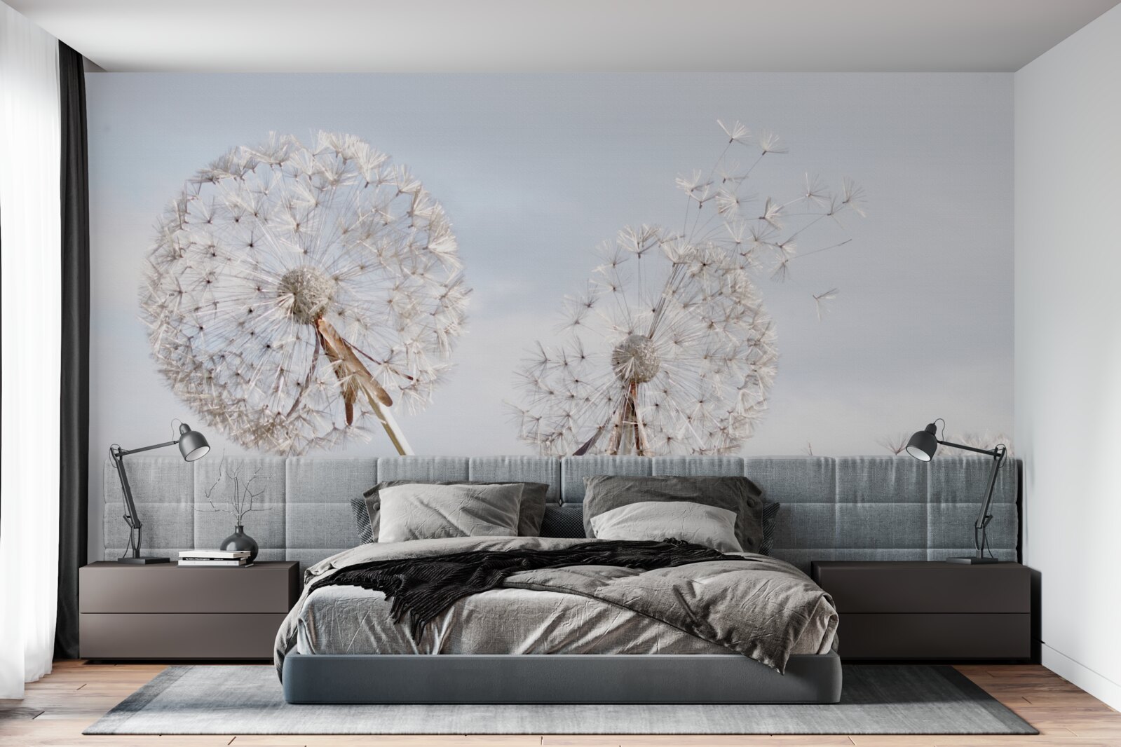 Papier peint le vent emporte les pissenlits