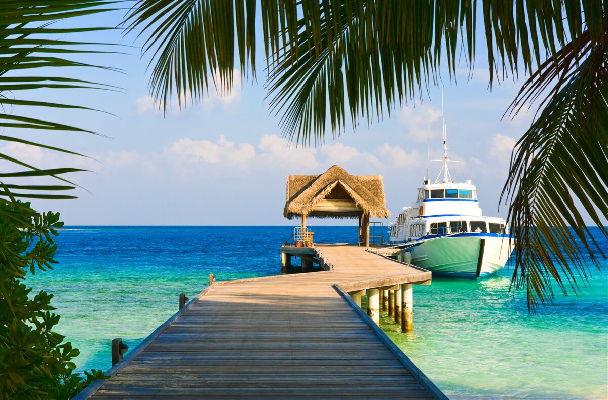 Papier peint Bateau au port de plaisance