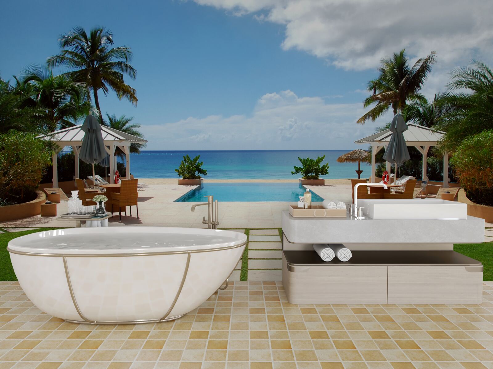 Papier peint base morski