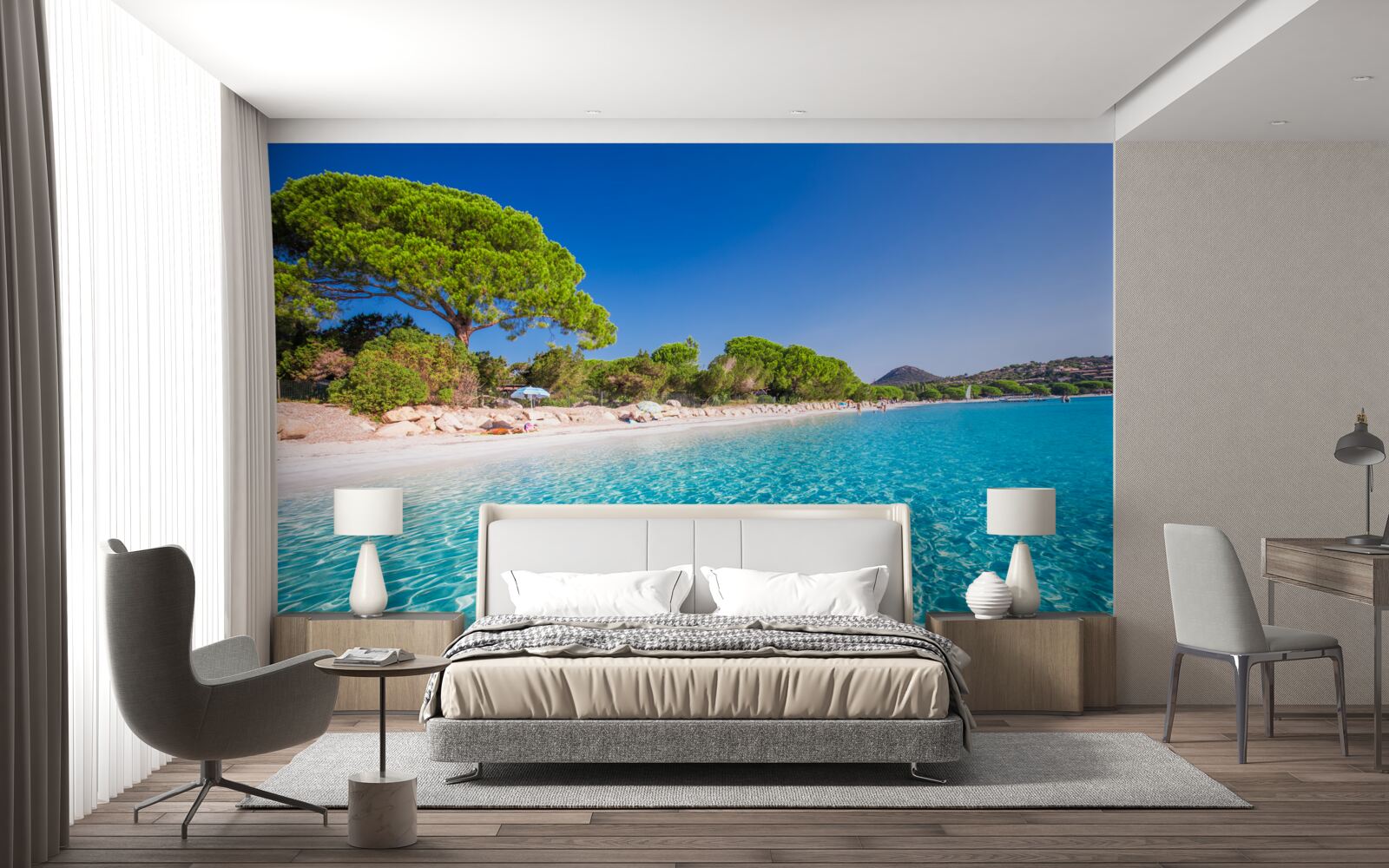 Papier peint plage de santa giulia