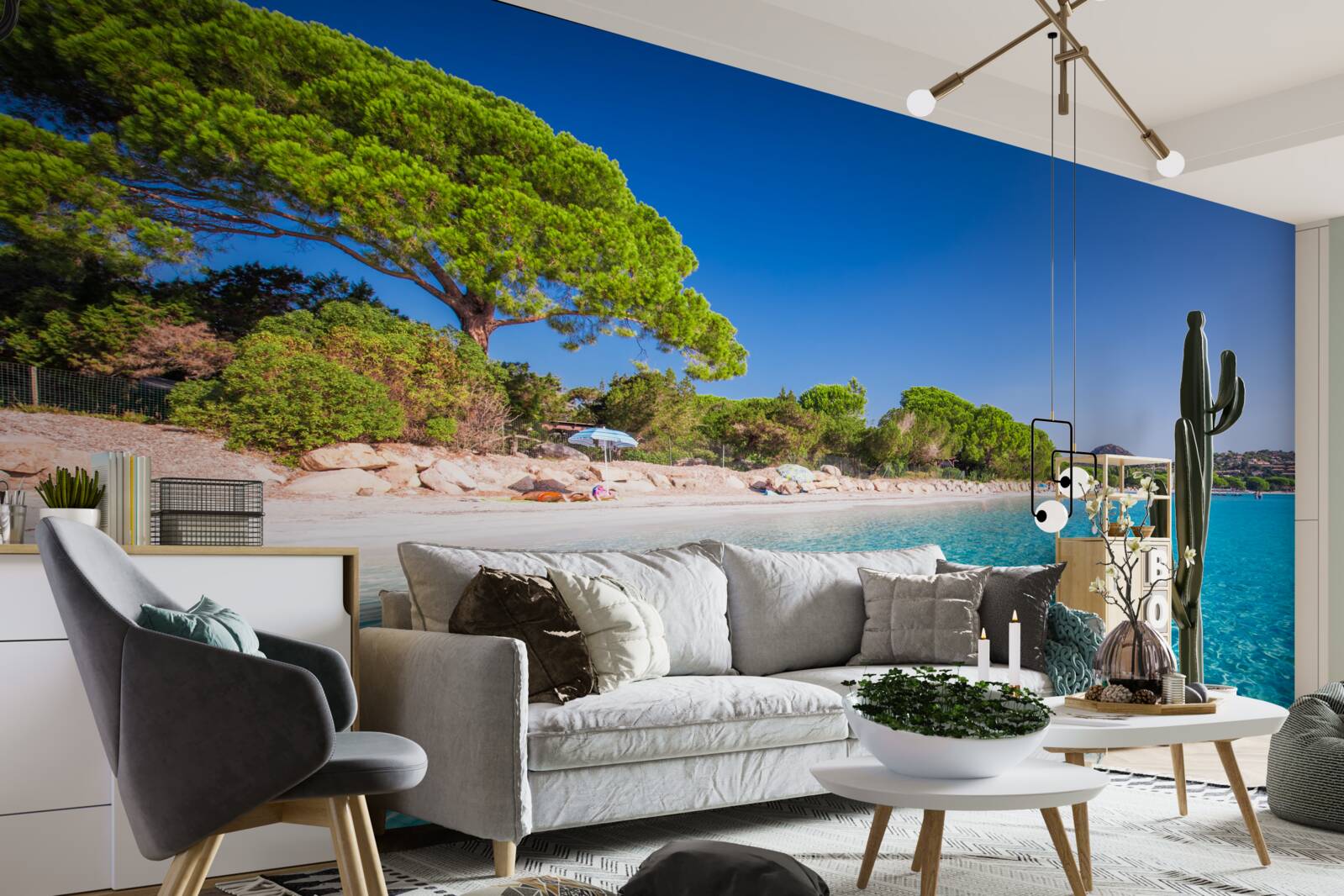 Papier peint plage de santa giulia