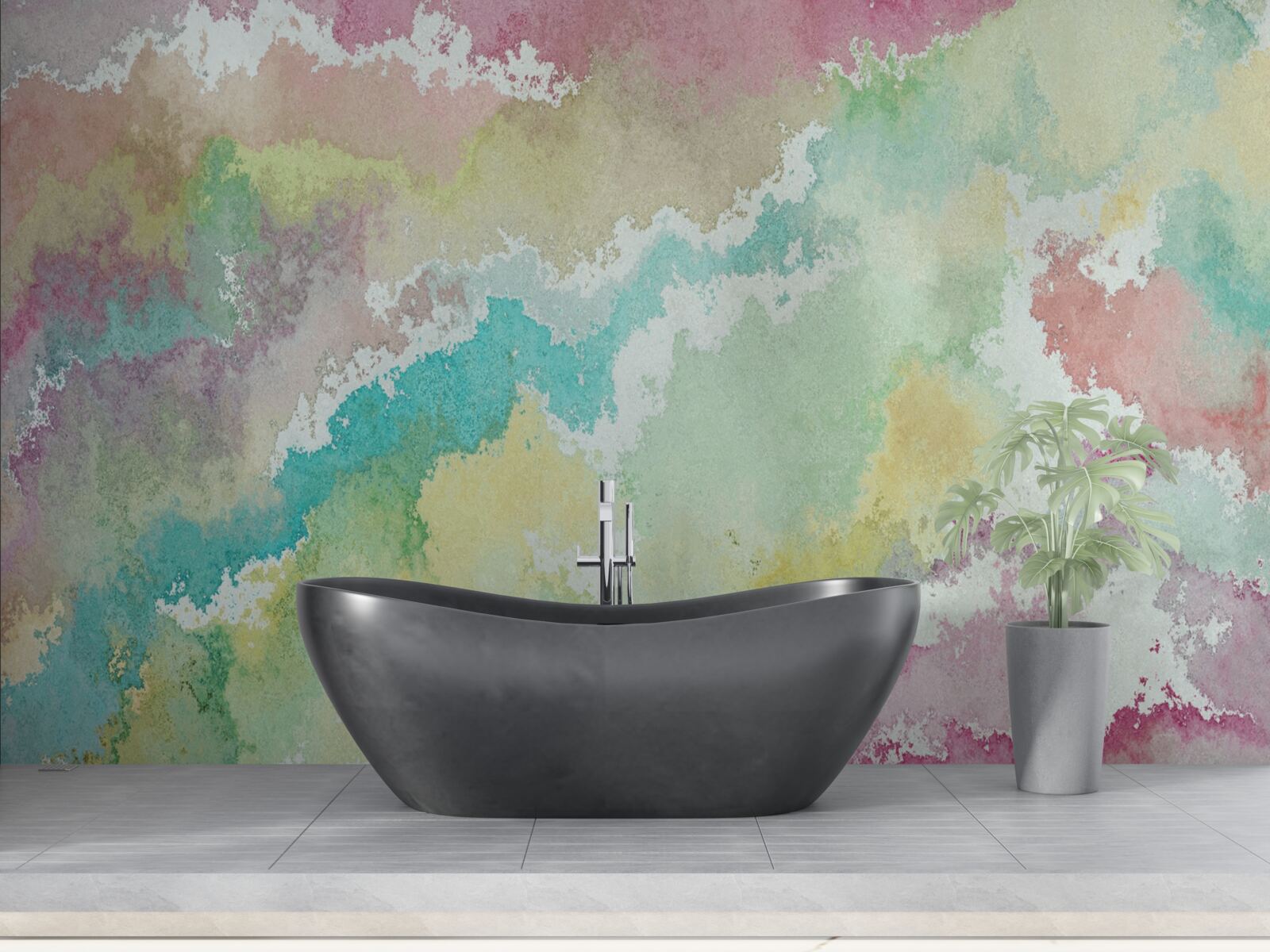 Papier peint résumé de l'aurore boréale