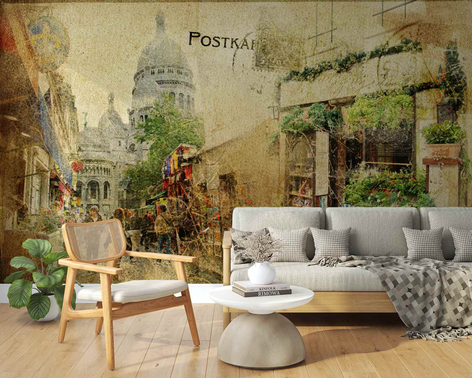 Papier peint ancienne photo de la ville