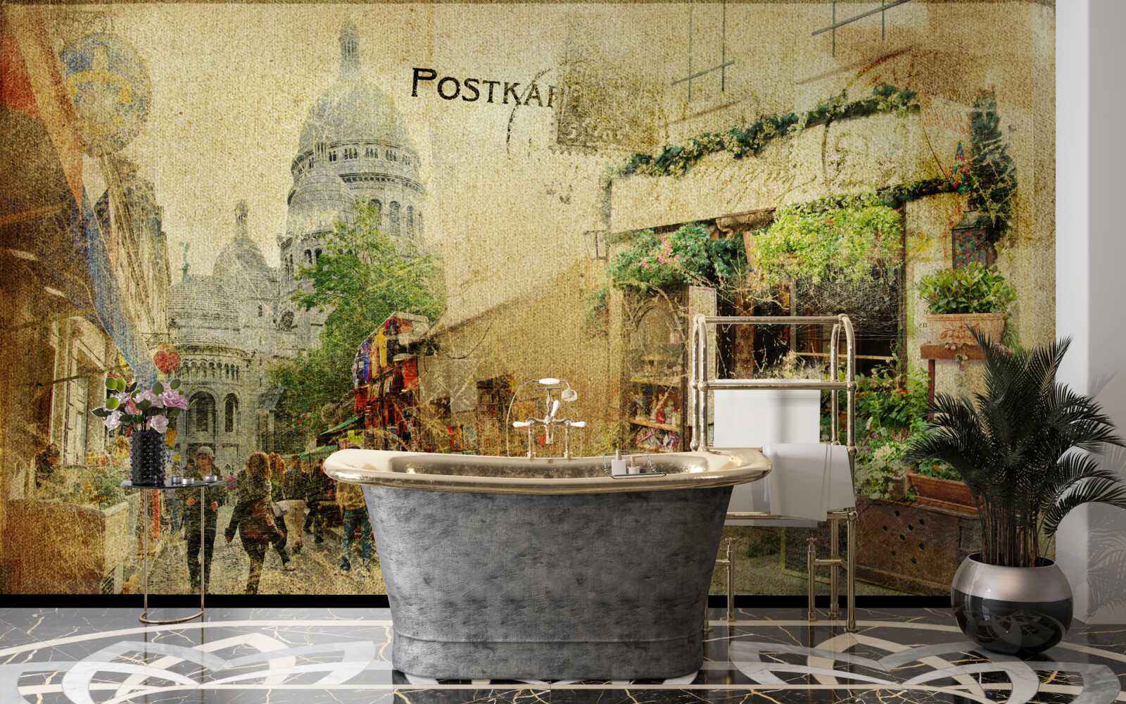 Papier peint ancienne photo de la ville