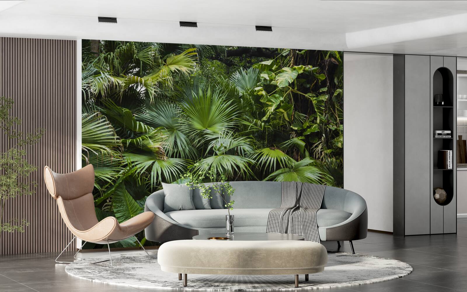 Papier peint les tropiques sont riches en végétation verte