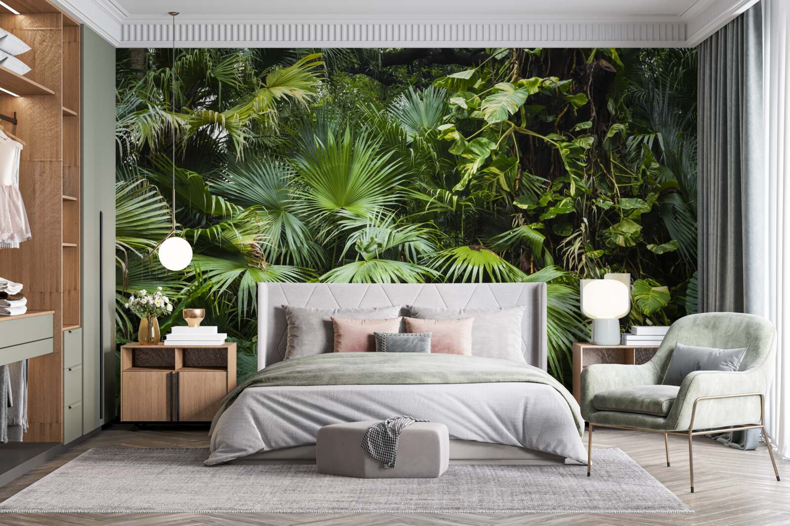 Papier peint les tropiques sont riches en végétation verte