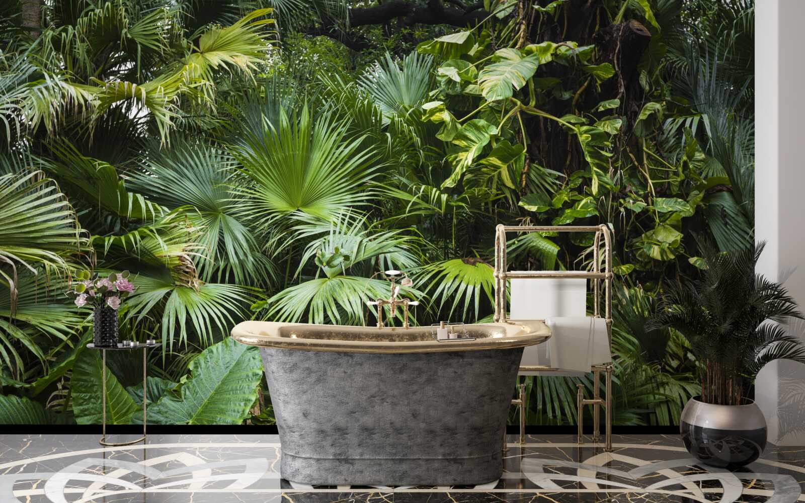 Papier peint les tropiques sont riches en végétation verte