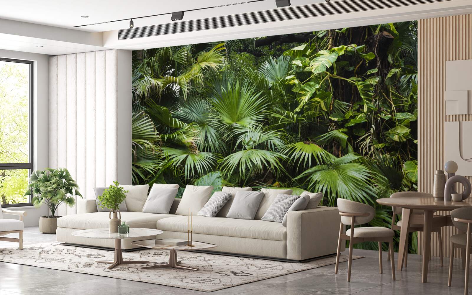 Papier peint les tropiques sont riches en végétation verte