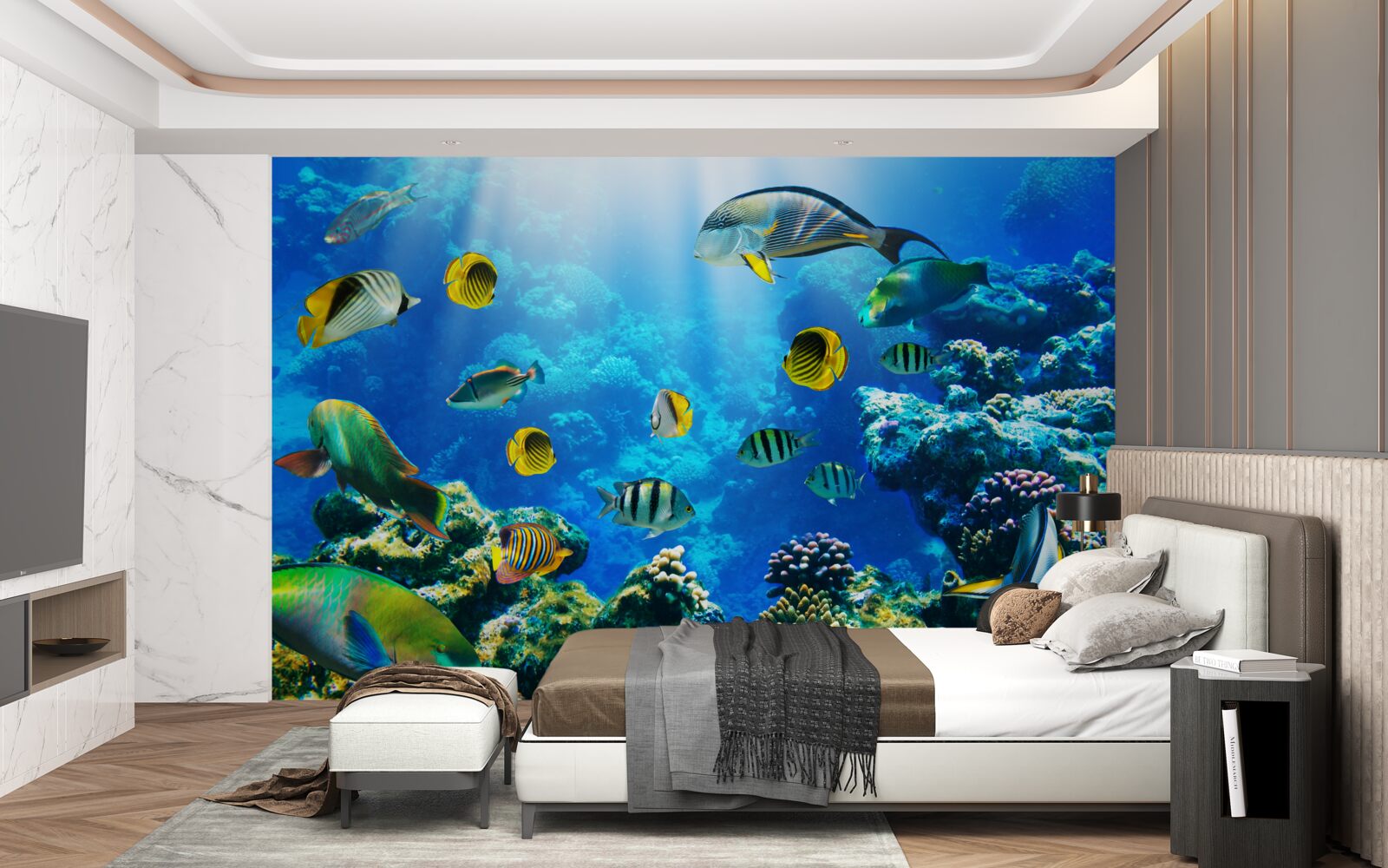 Papier peint les habitants aquatiques des profondeurs