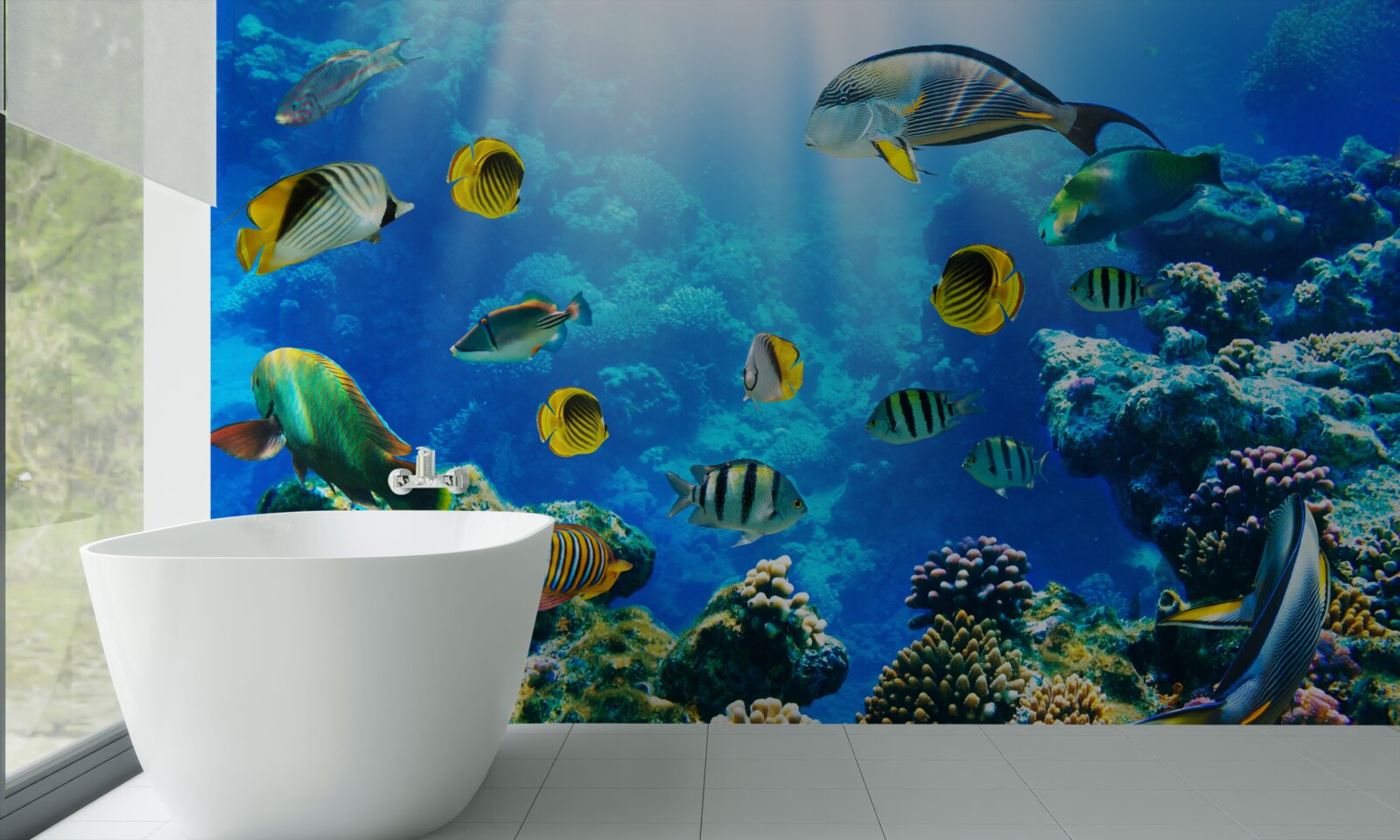 Papier peint les habitants aquatiques des profondeurs