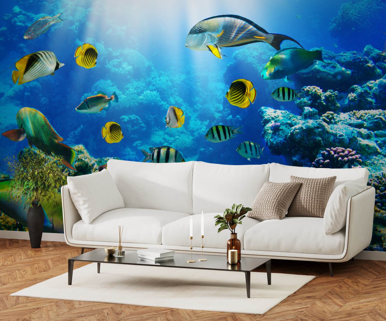 Papier peint les habitants aquatiques des profondeurs