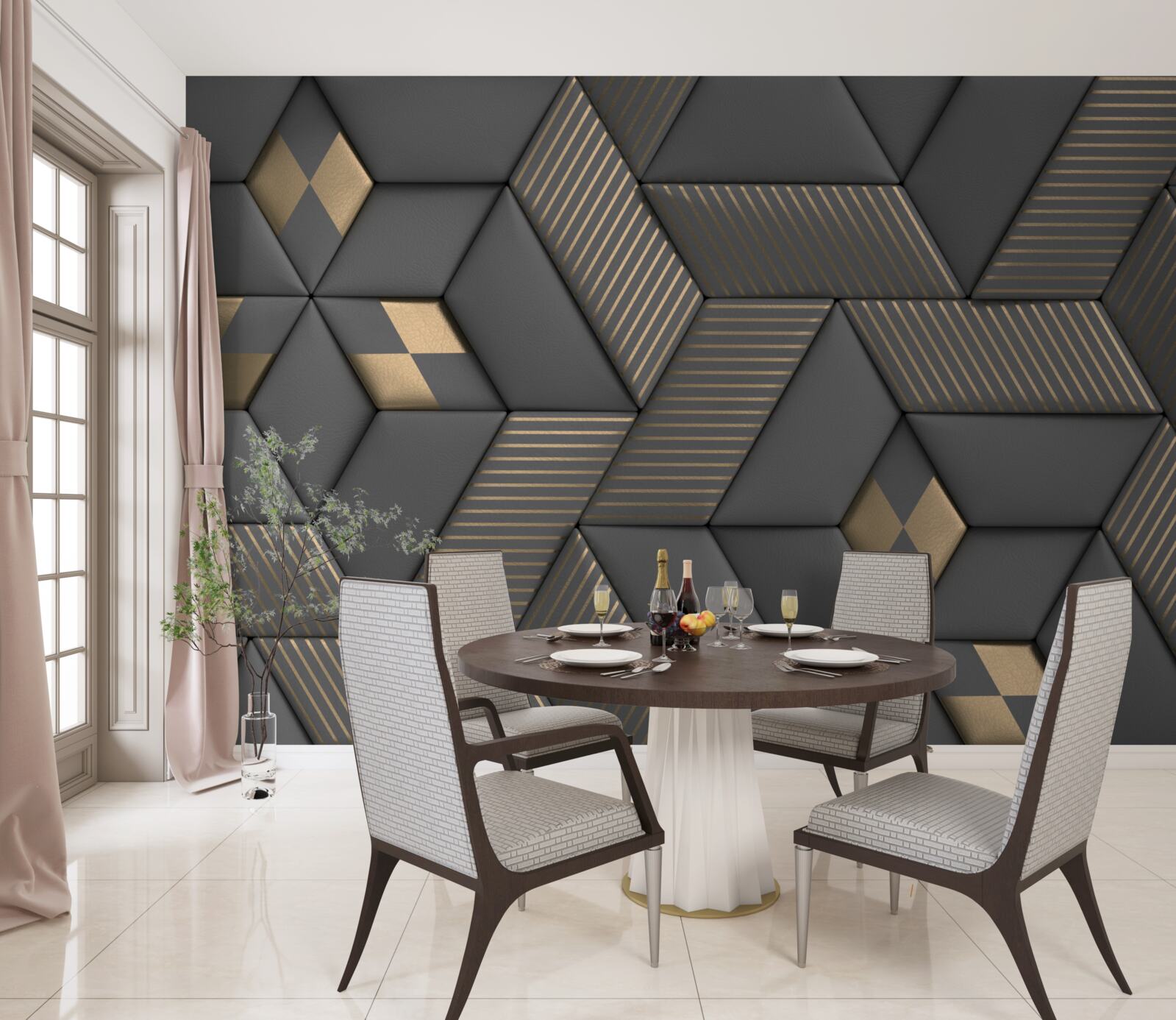 Papier peint La section est disponible en différentes textures