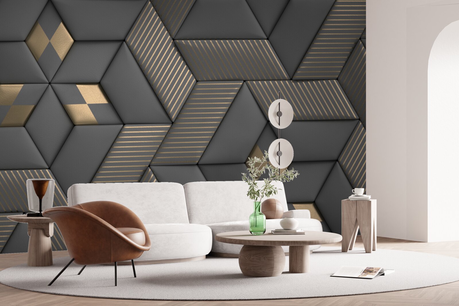 Papier peint La section est disponible en différentes textures