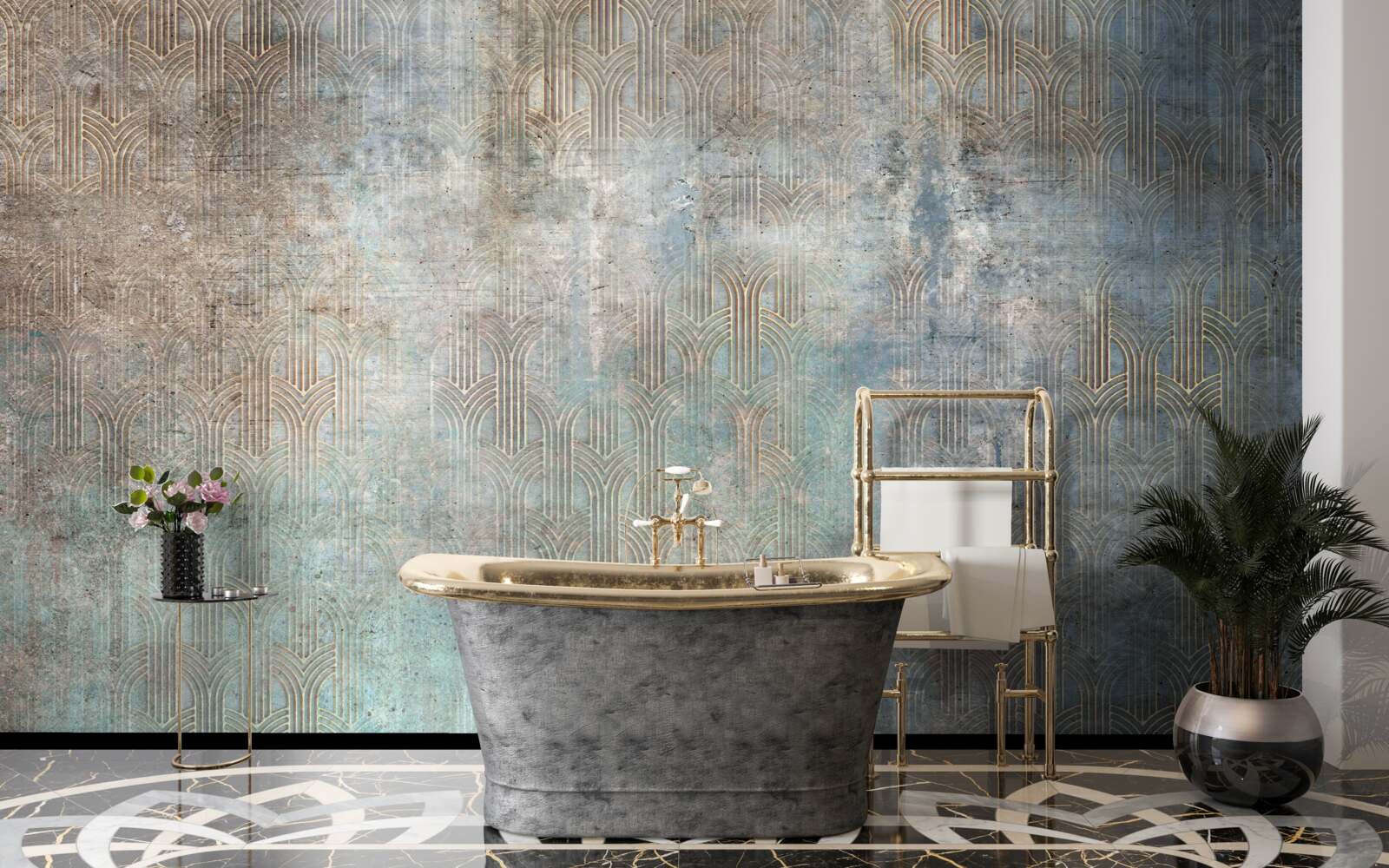 Papier peint pluie tombant sur l'eau la nuit