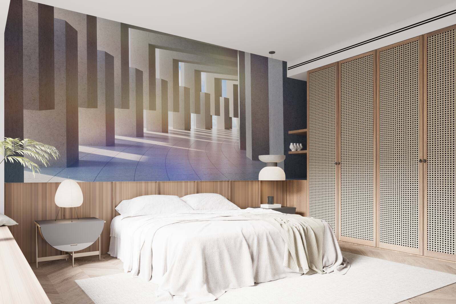 Papier peint un tunnel dont les arches s'étendent à l'infini