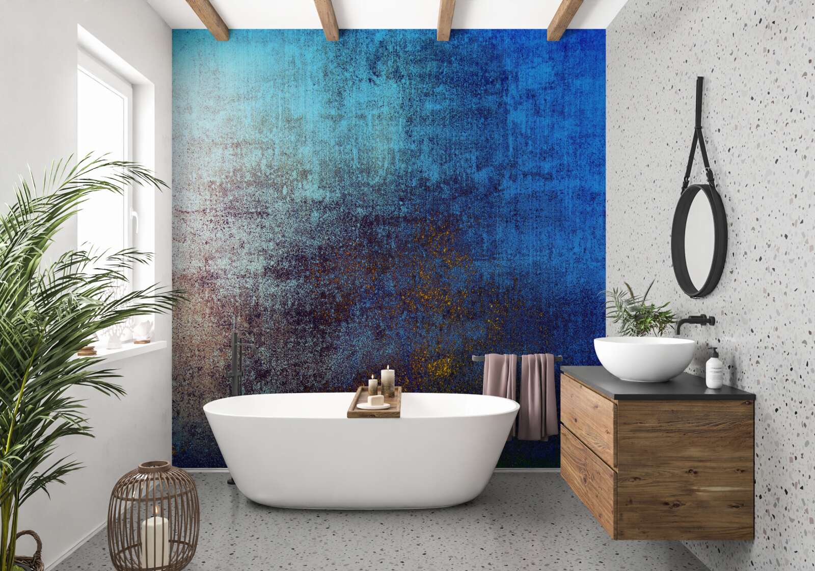 Papier peint le jour cède la place à l'obscurité de la nuit