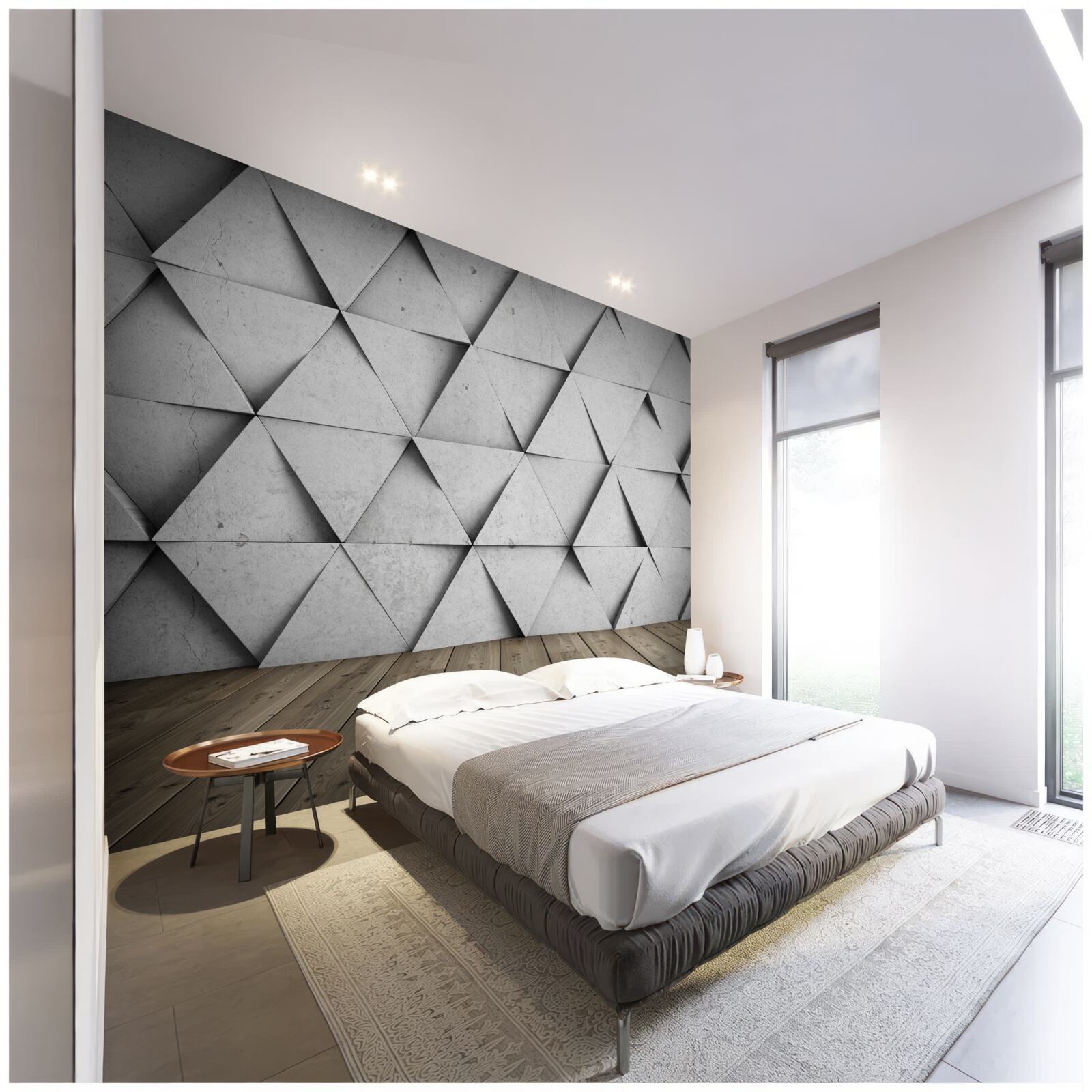 Papier peint triangles droits tridimensionnels