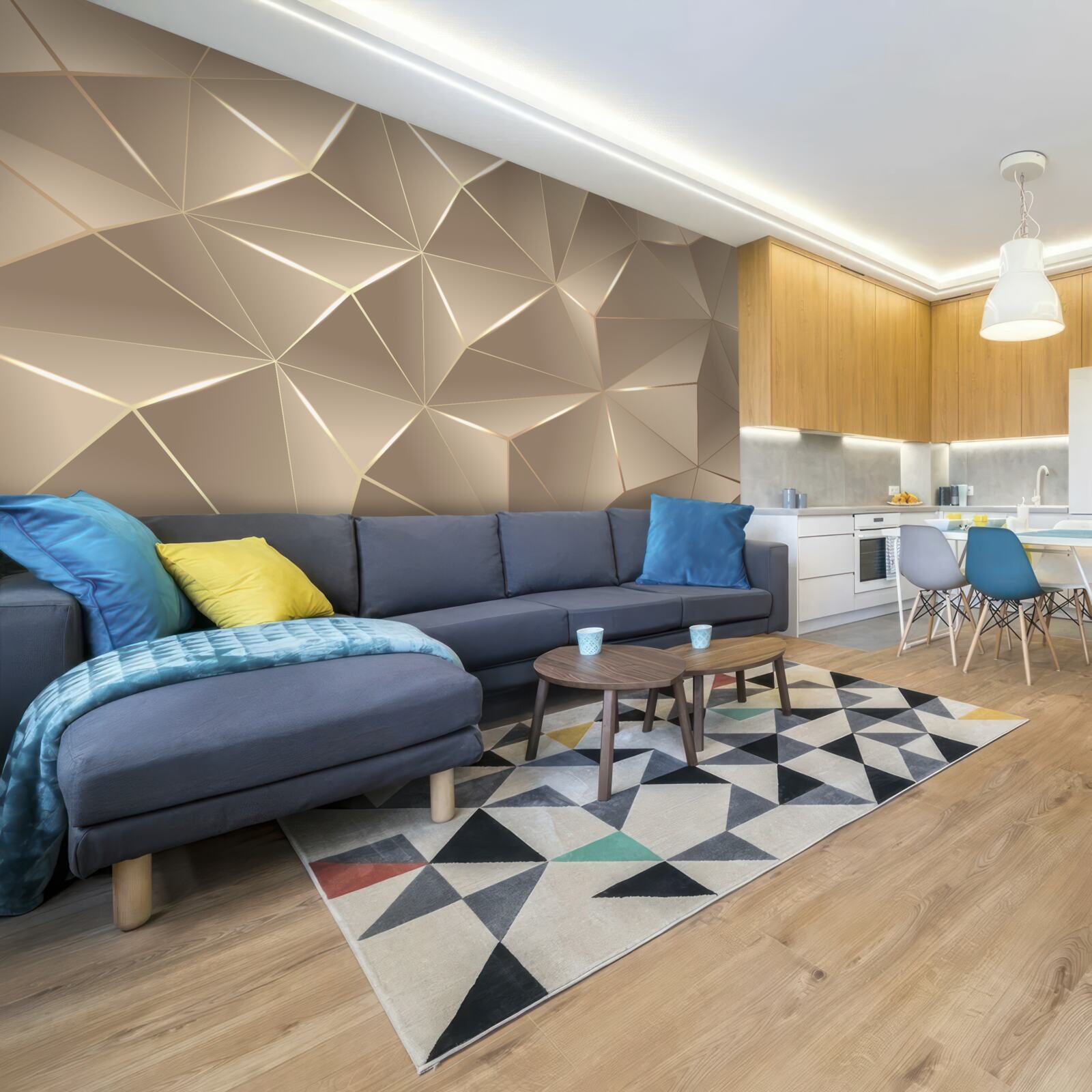 Papier peint Textures 3D sur fond clair