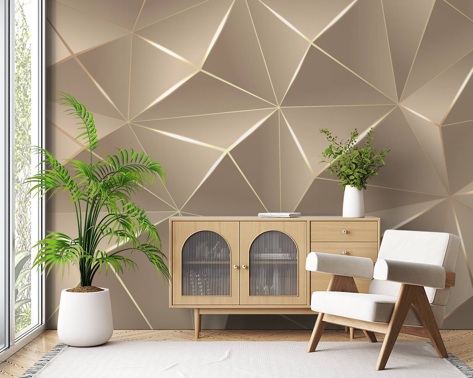 Papier peint Textures 3D sur fond clair