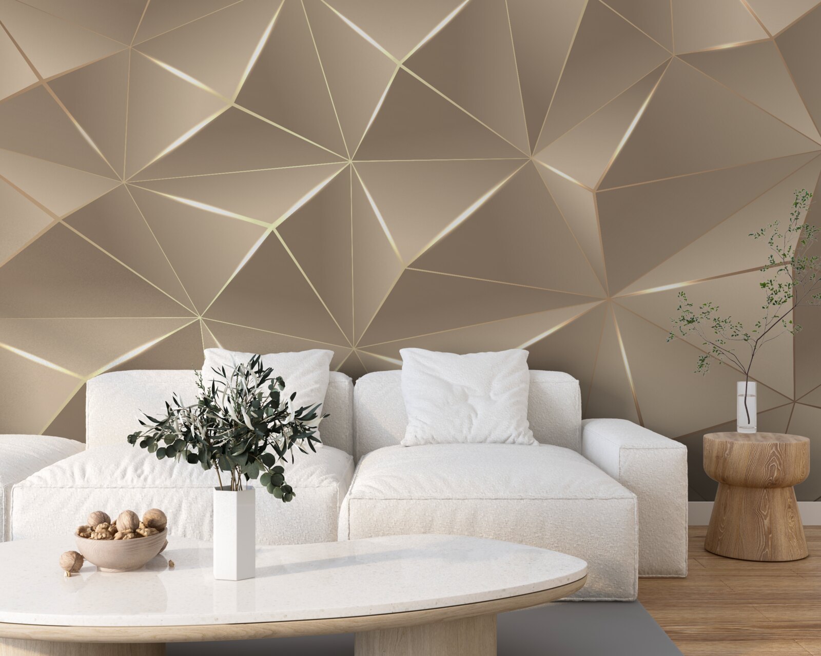 Papier peint Textures 3D sur fond clair