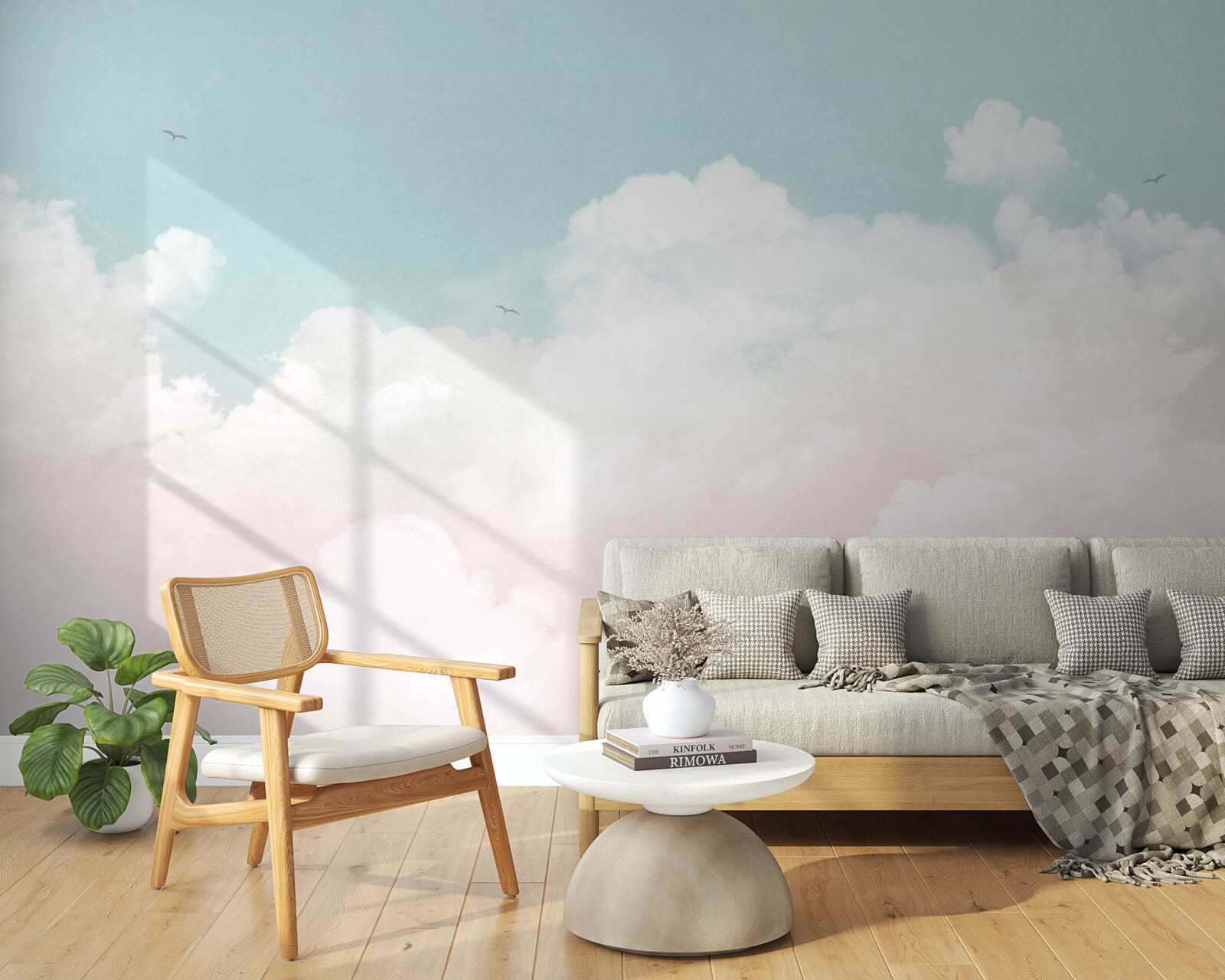 Papier peint d'épais nuages laiteux