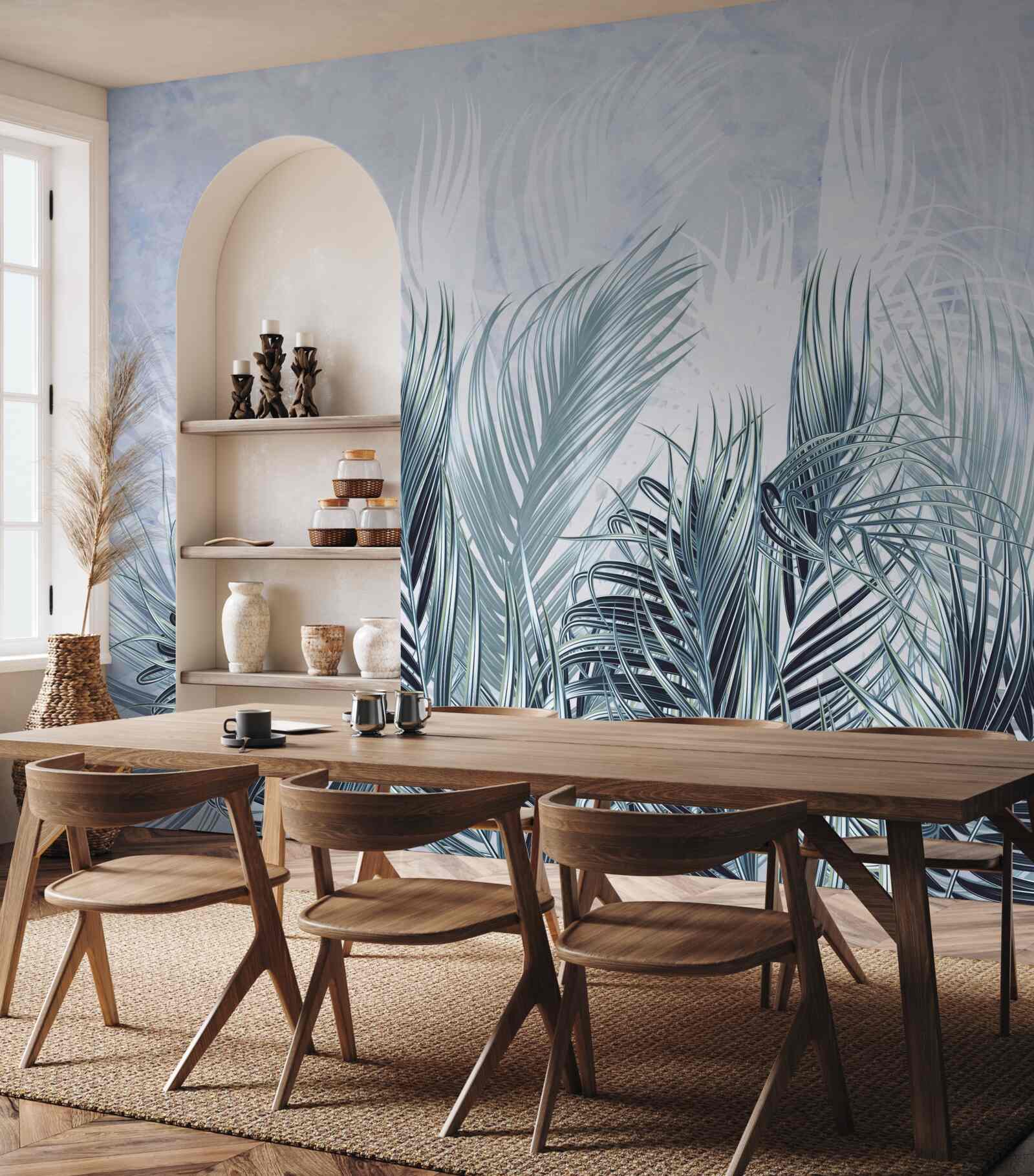 Papier peint les plumes sont comme la brume parmi les feuilles