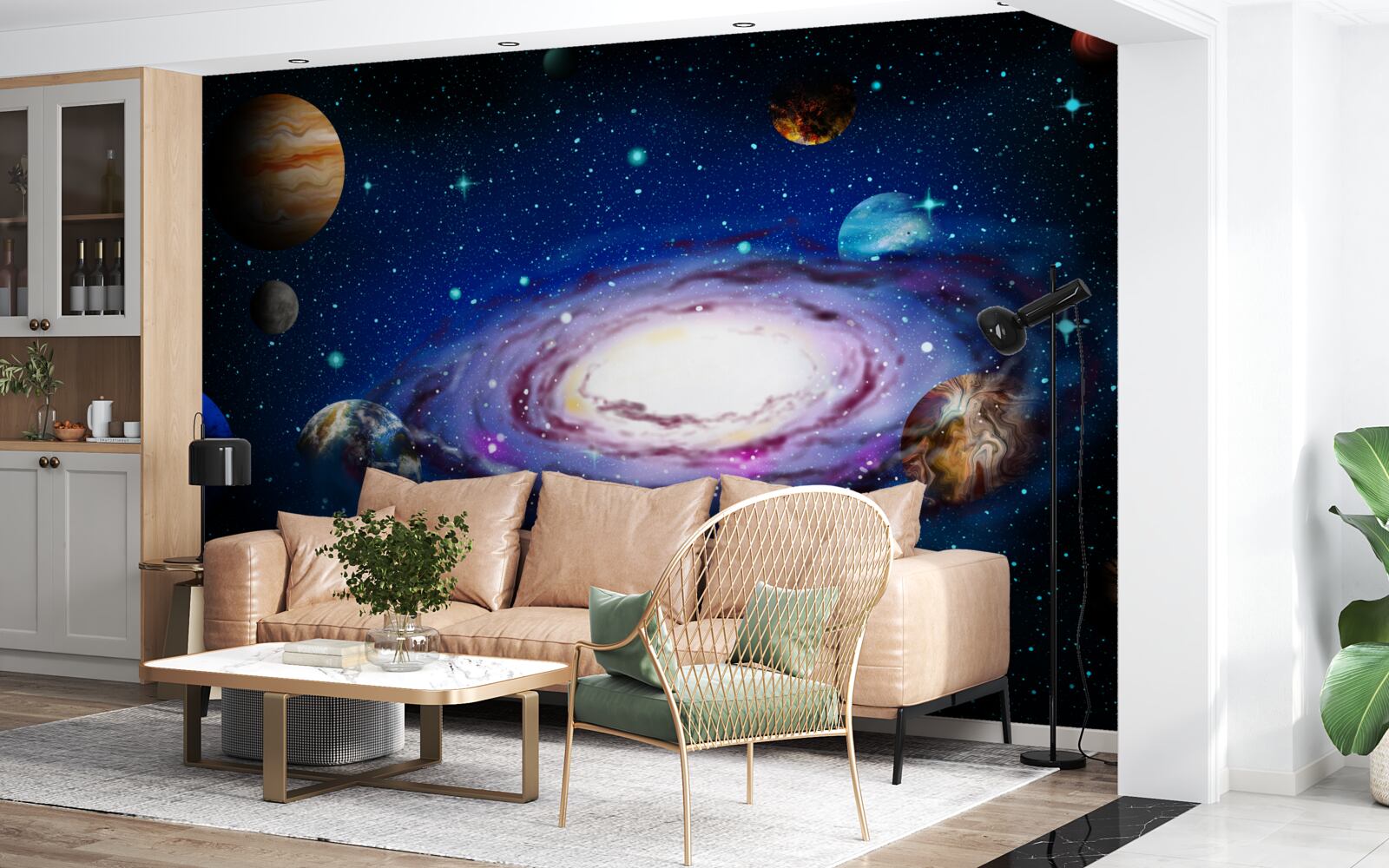 Papier peint constellations de notre univers