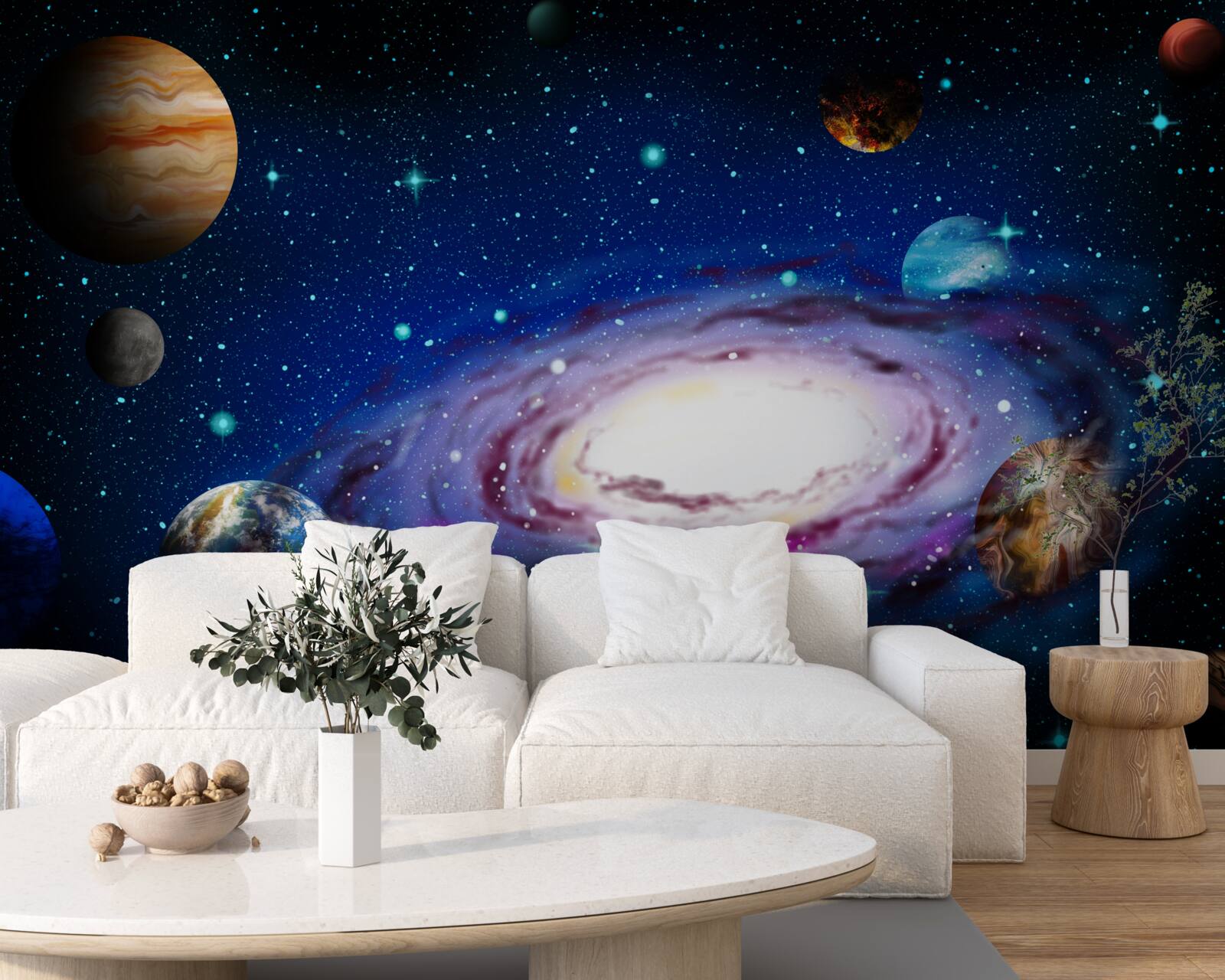 Papier peint constellations de notre univers