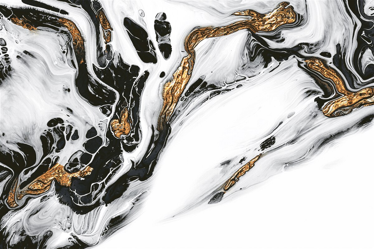 Papier peint pentes enneigées, pierres à la lumière dorée