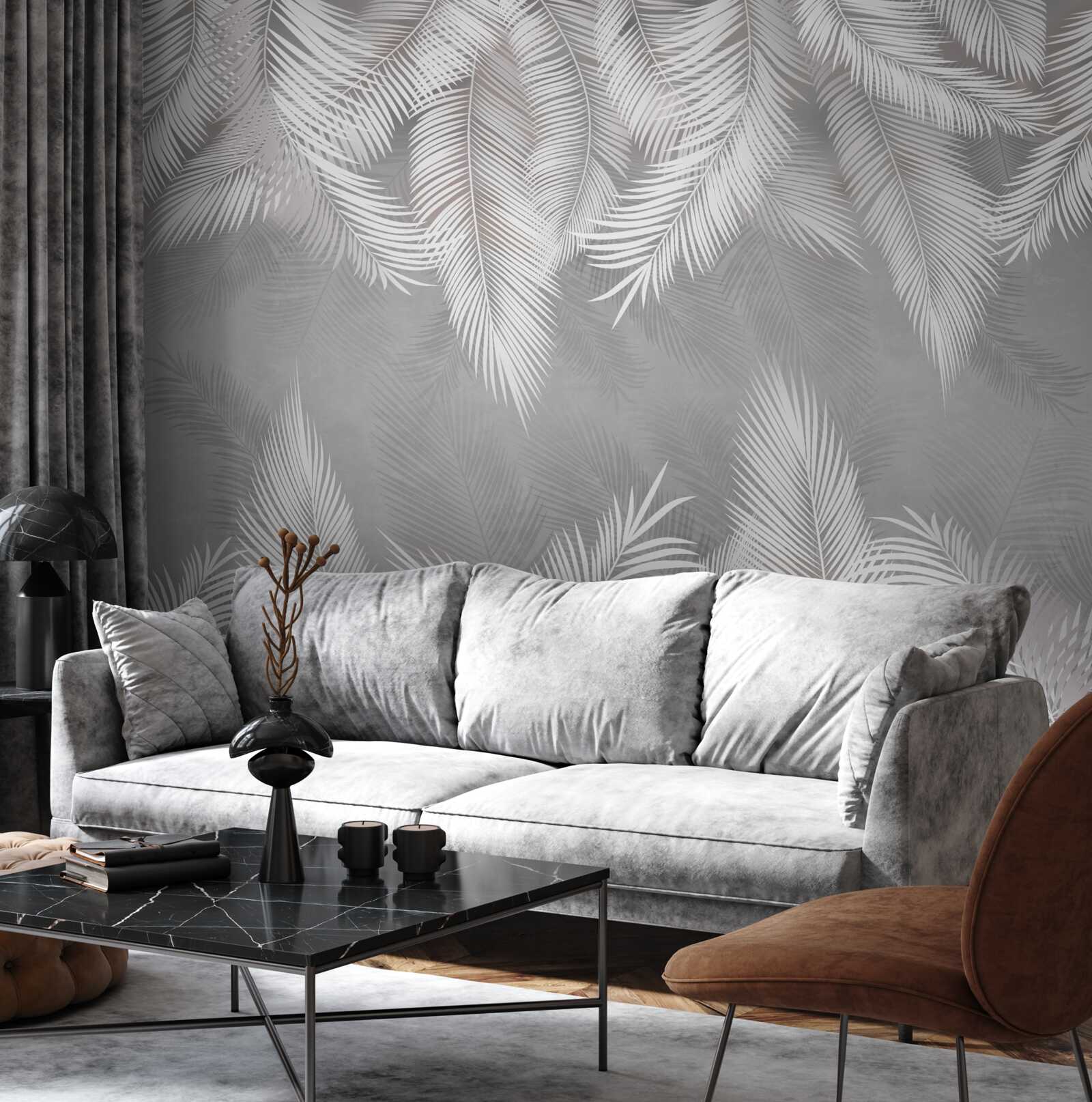 Papier peint reflet des plumes blanches dans l'eau