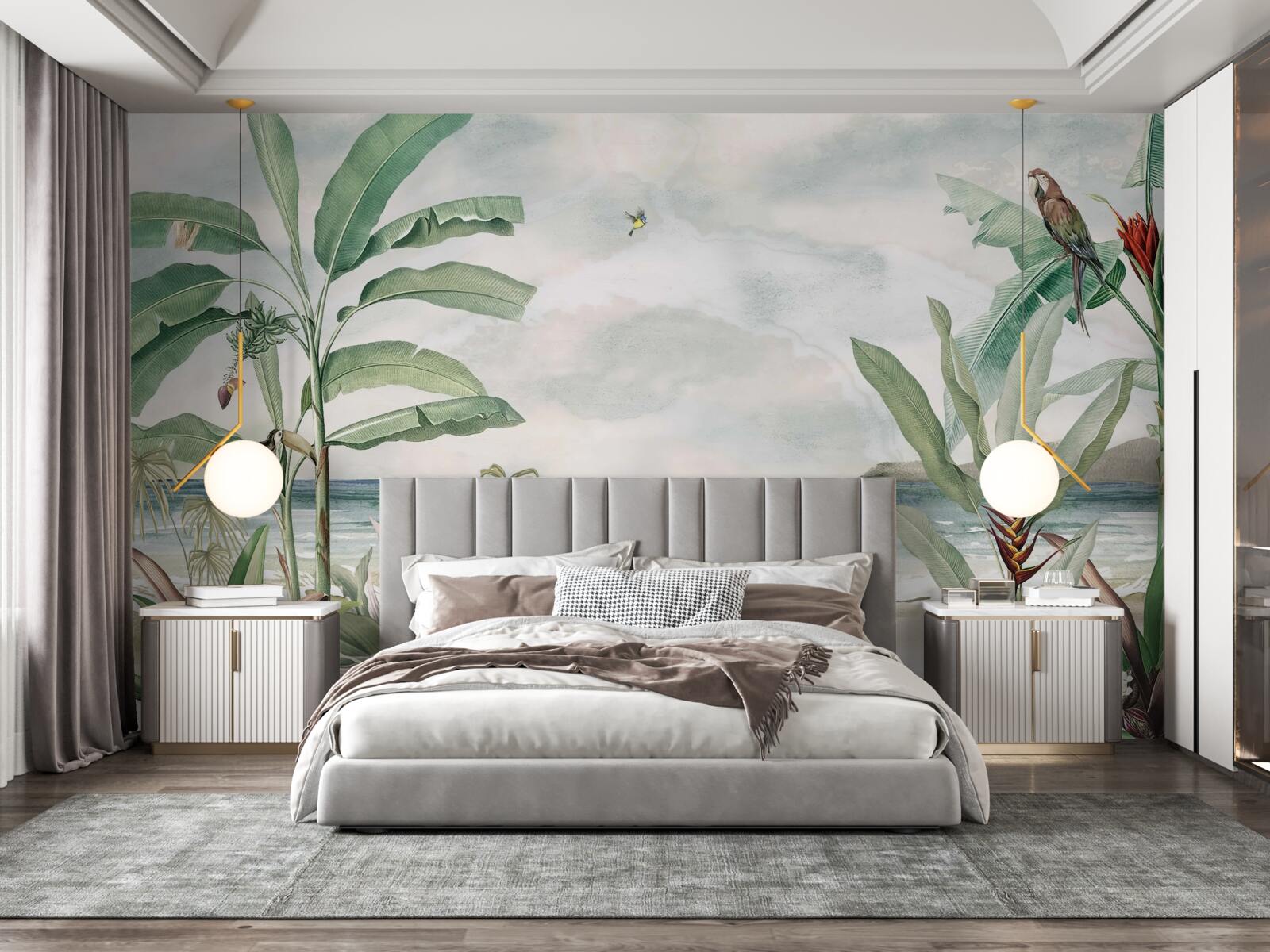 Papier peint rivages tropicaux et vagues calmes