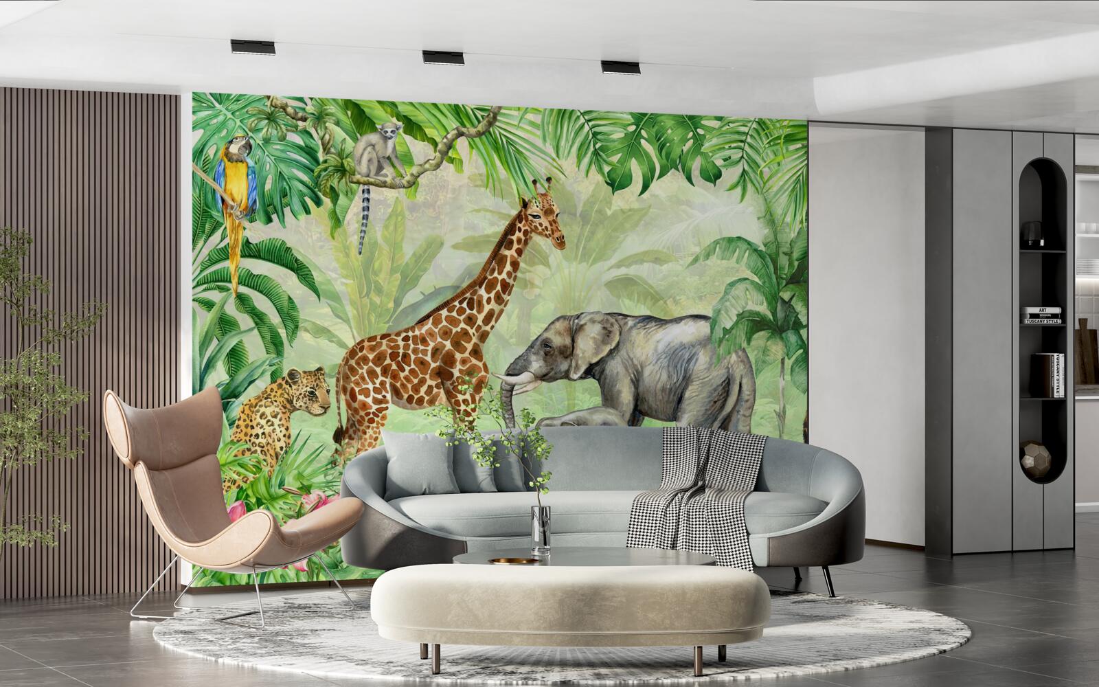 Papier peint Les Africains en vacances