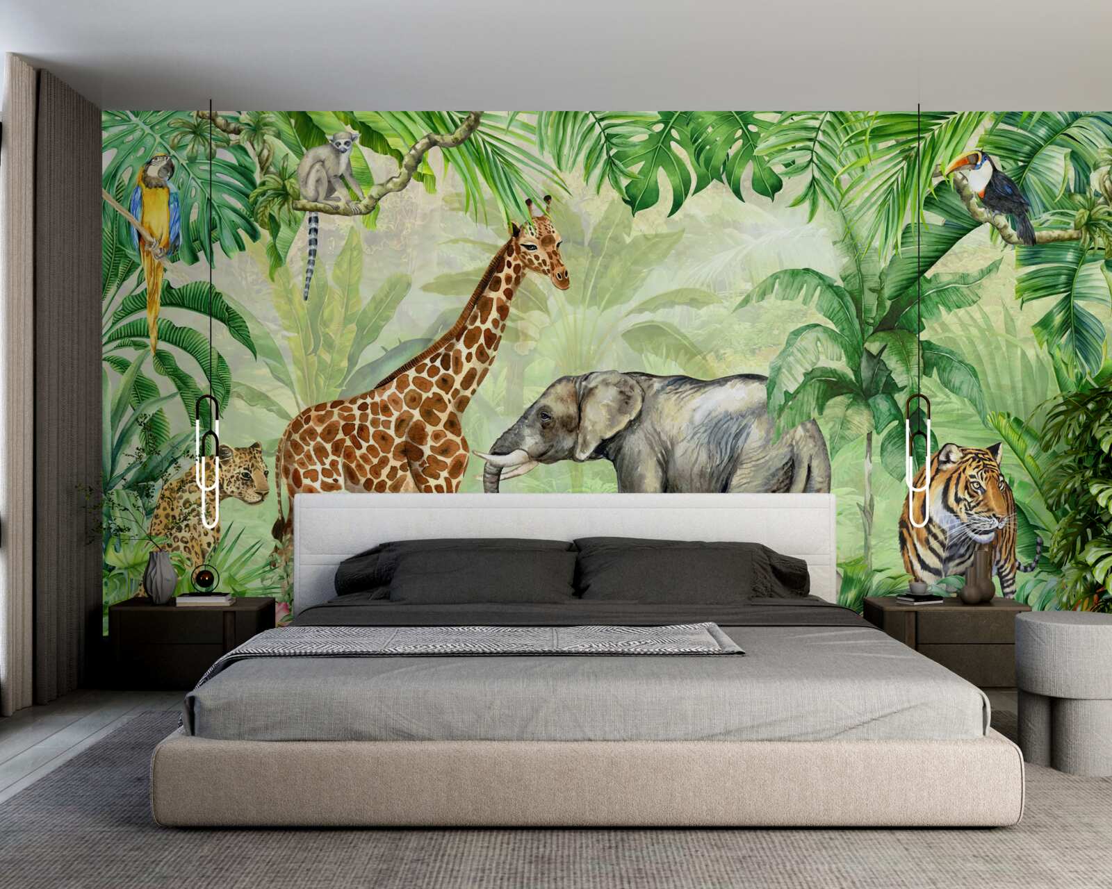 Papier peint Les Africains en vacances