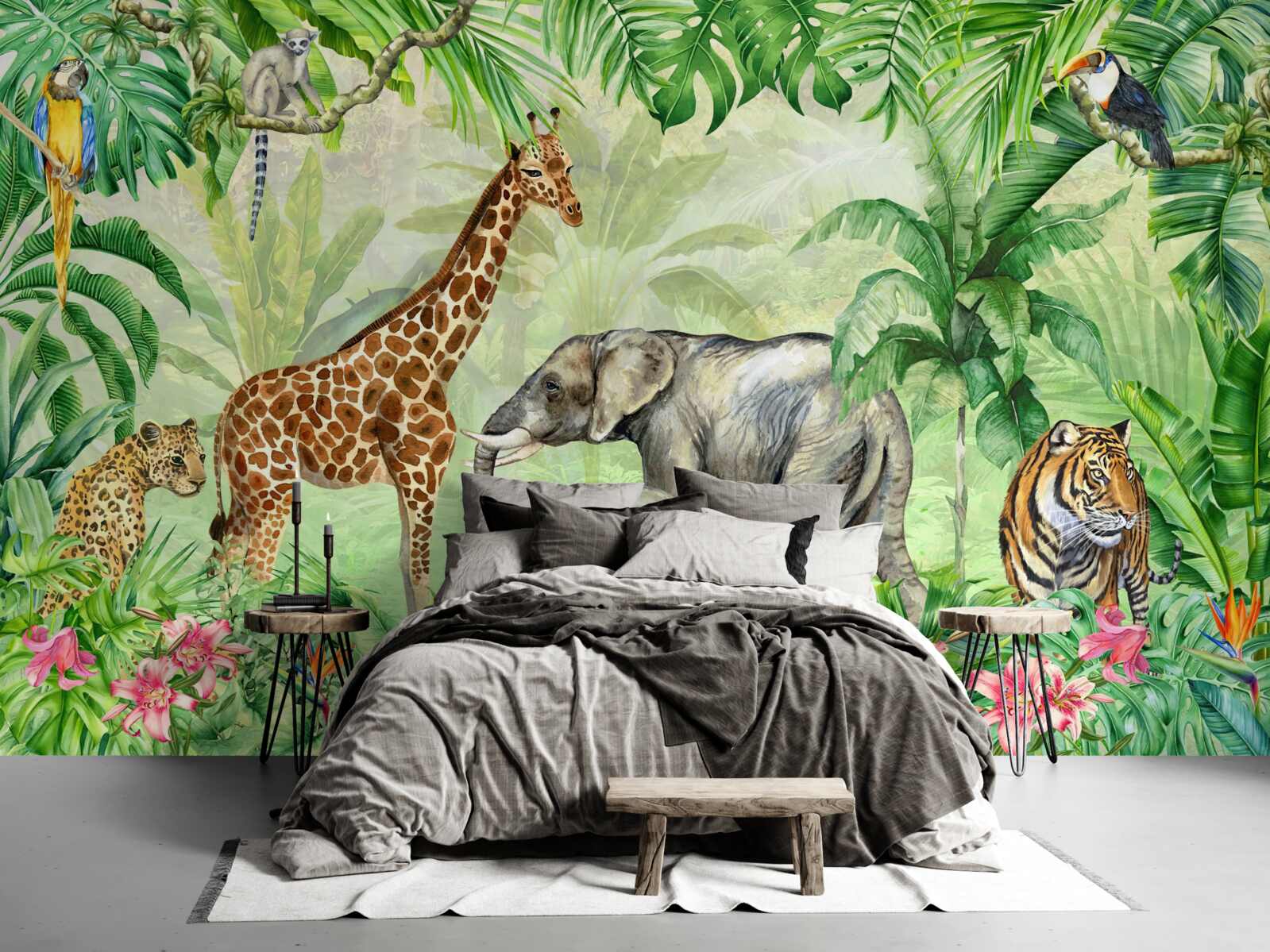 Papier peint Les Africains en vacances