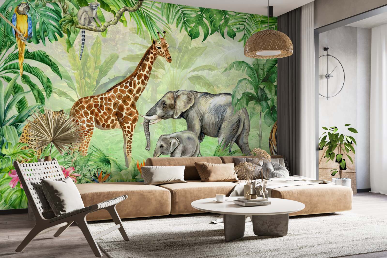 Papier peint Les Africains en vacances