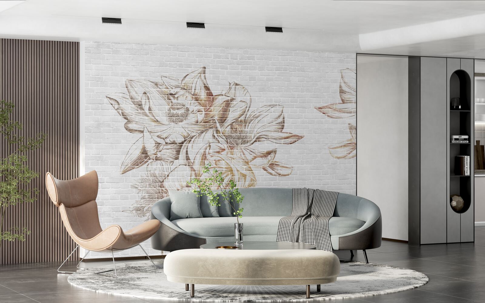 Papier peint délicate blonde filicia