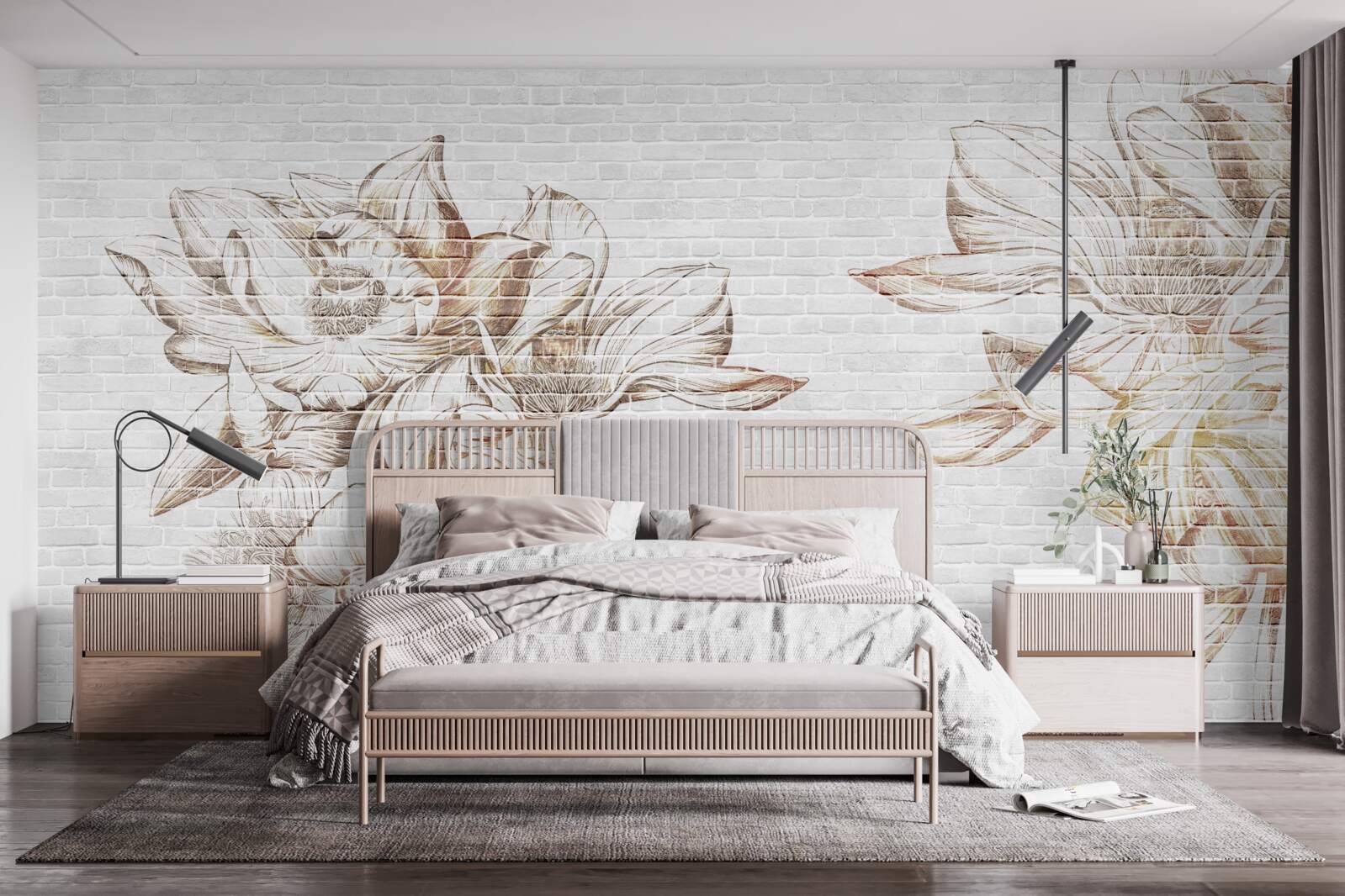 Papier peint délicate blonde filicia