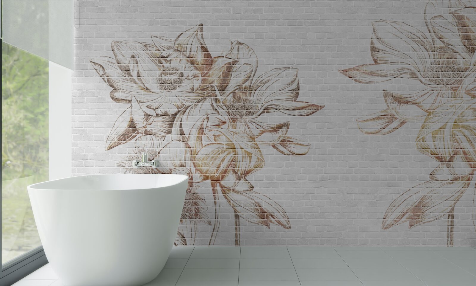 Papier peint délicate blonde filicia