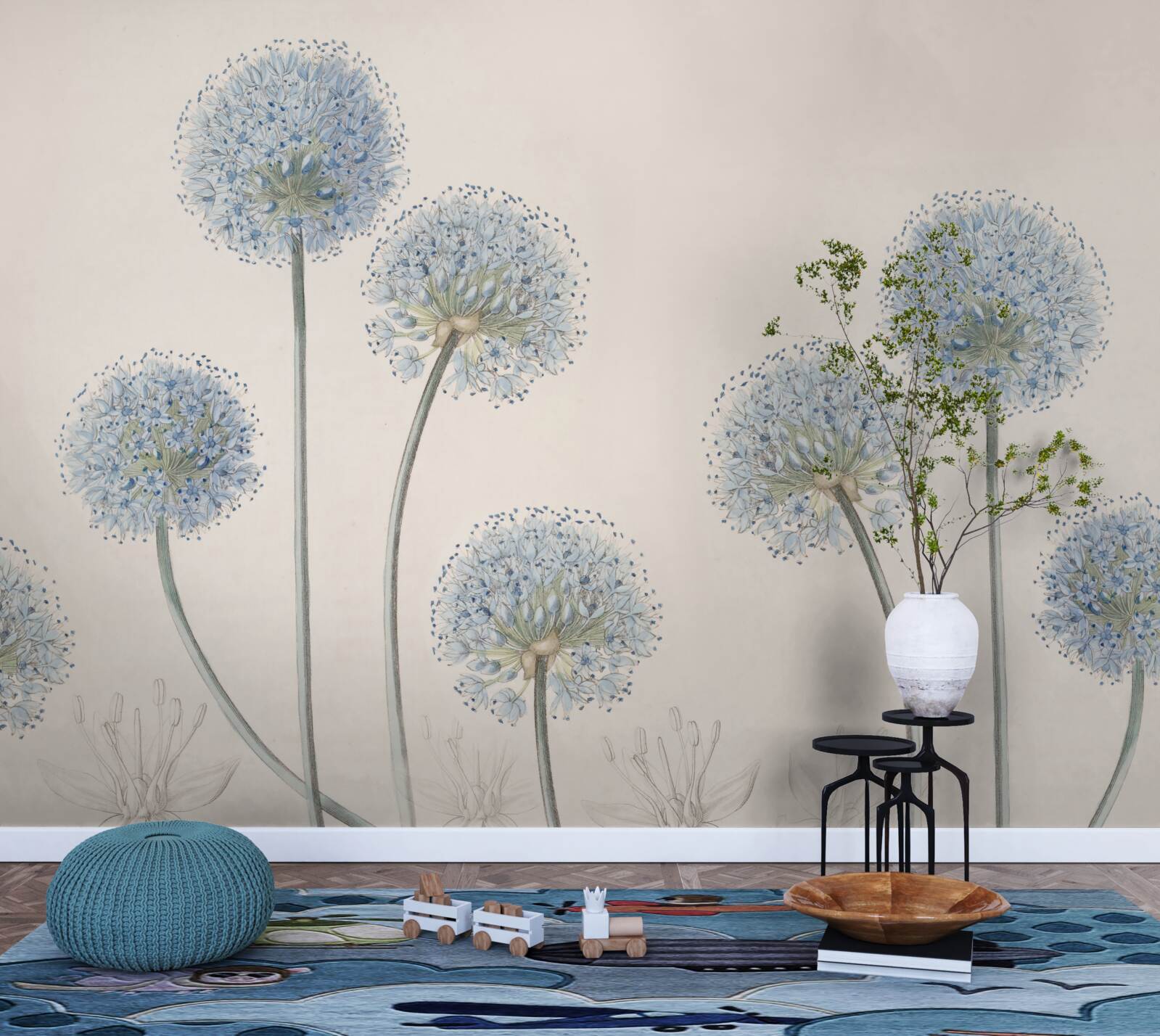 Papier peint les cimes des gracieux agaves