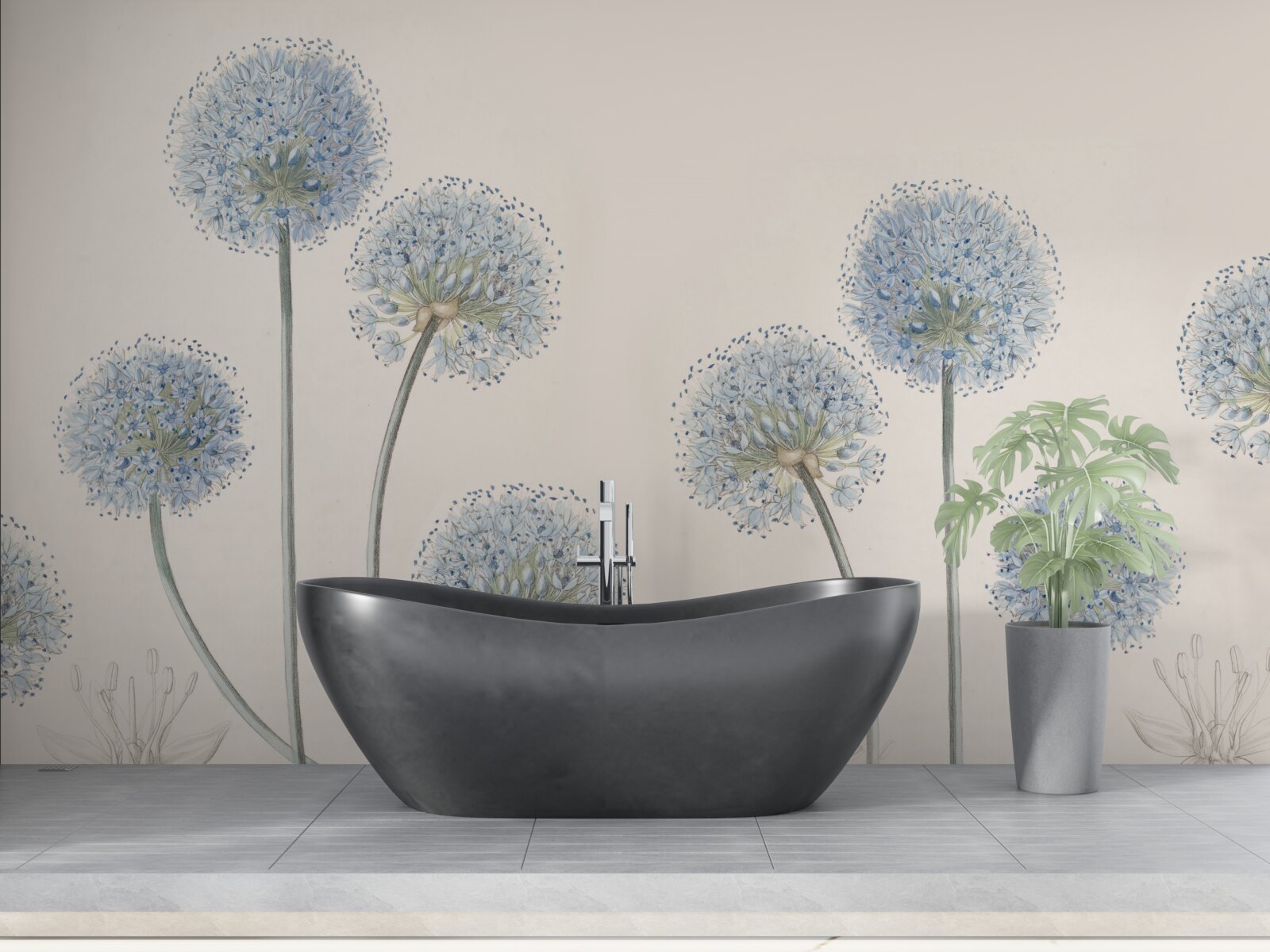 Papier peint les cimes des gracieux agaves