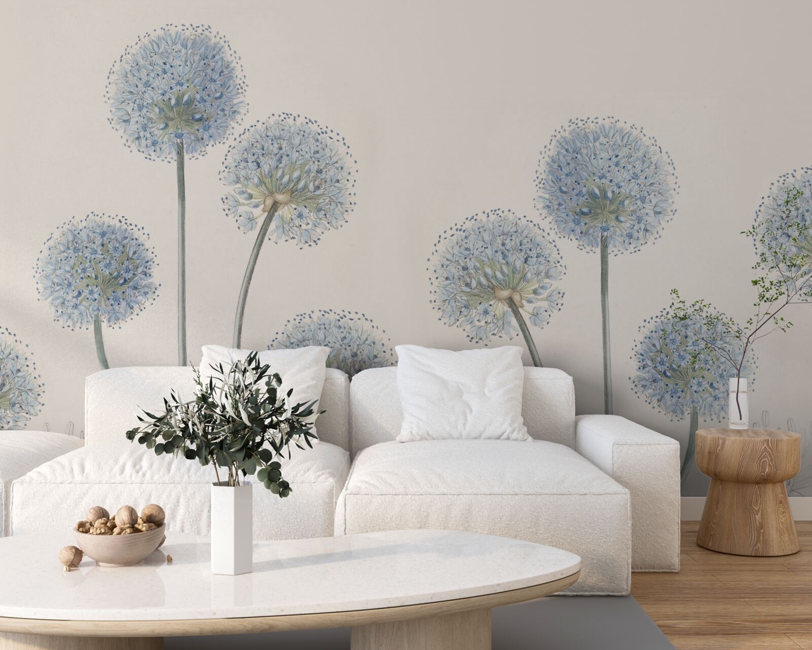 Papier peint les cimes des gracieux agaves