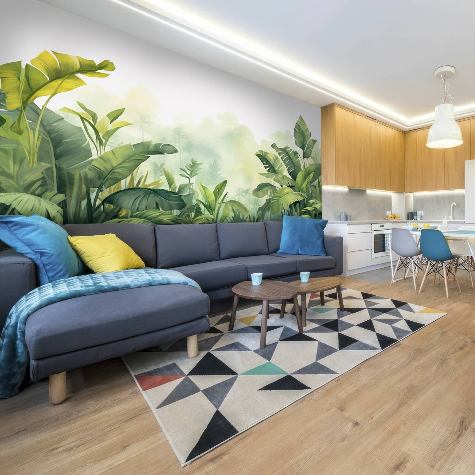 Papier peint Aube dans une forêt tropicale