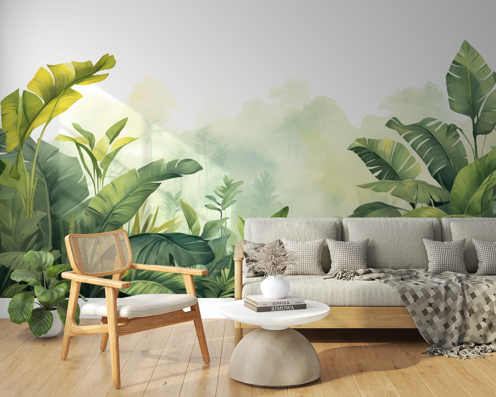 Papier peint Aube dans une forêt tropicale