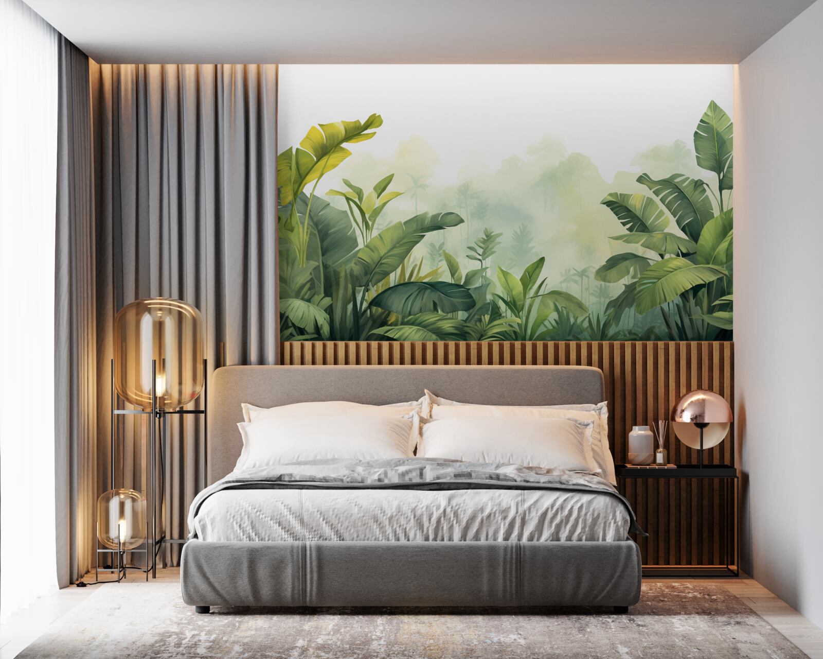 Papier peint Aube dans une forêt tropicale