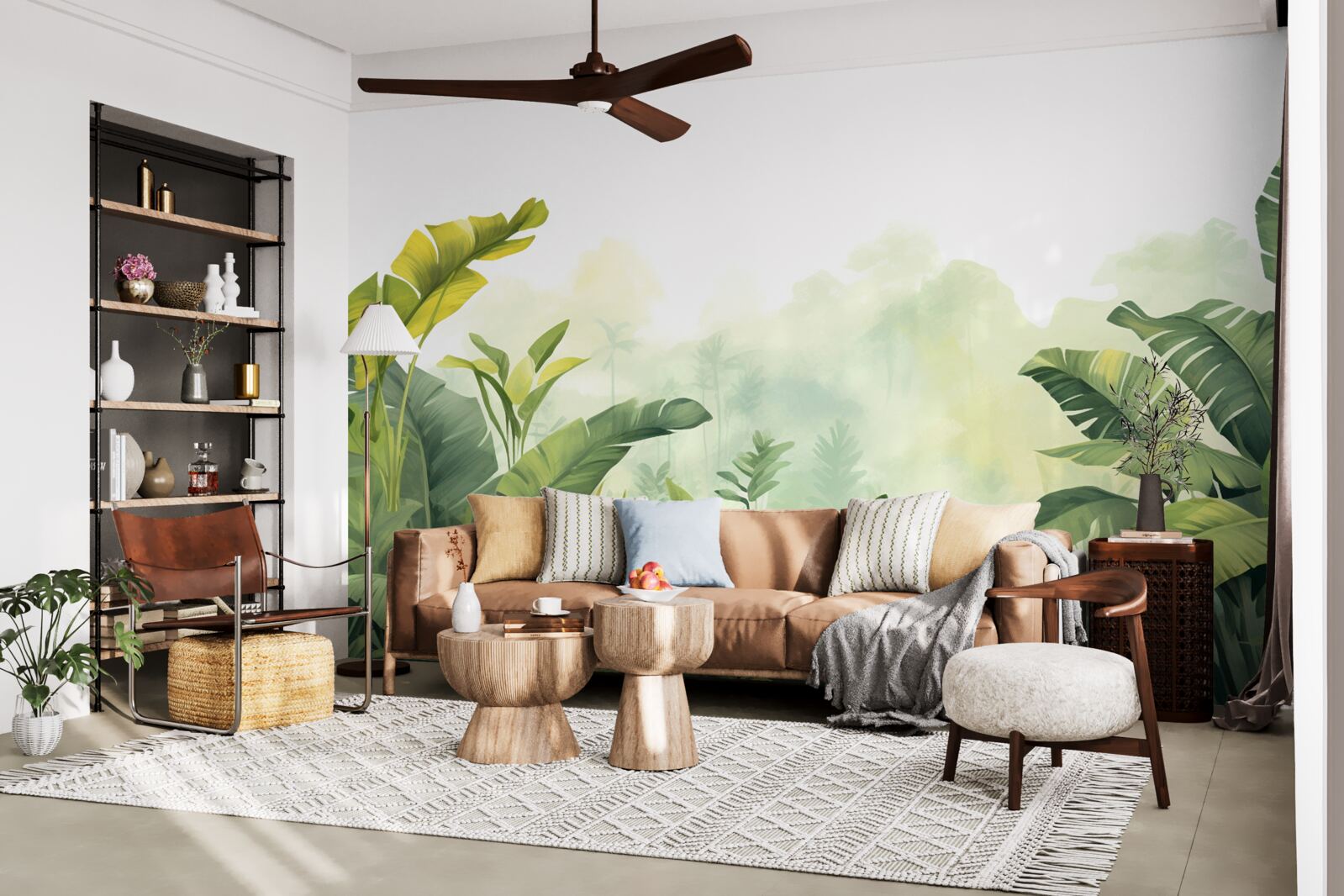 Papier peint Aube dans une forêt tropicale